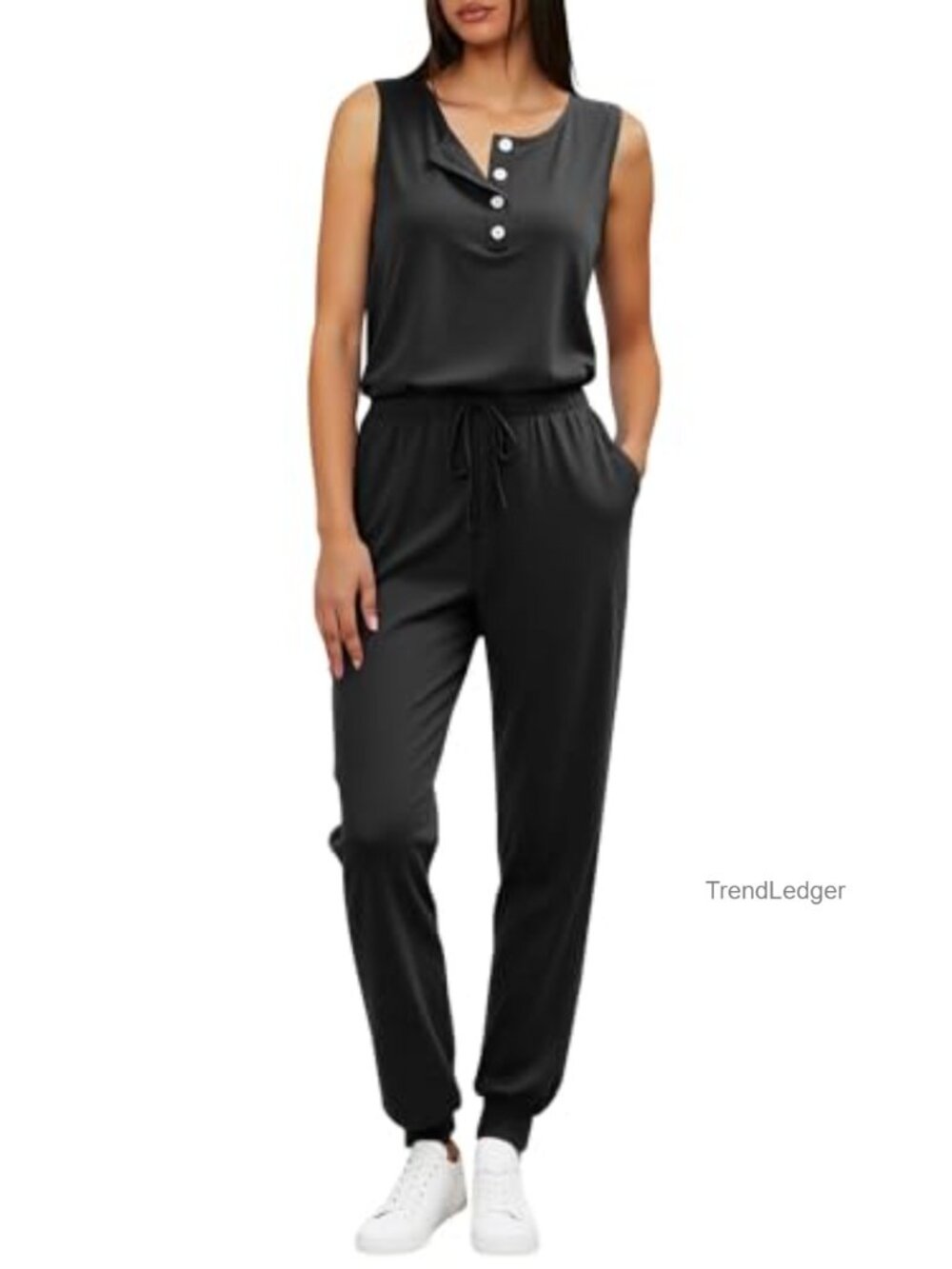 Sleeveless Tank & Jogger Pant Set - S-XXL Loungewear - Picture 3 of 6